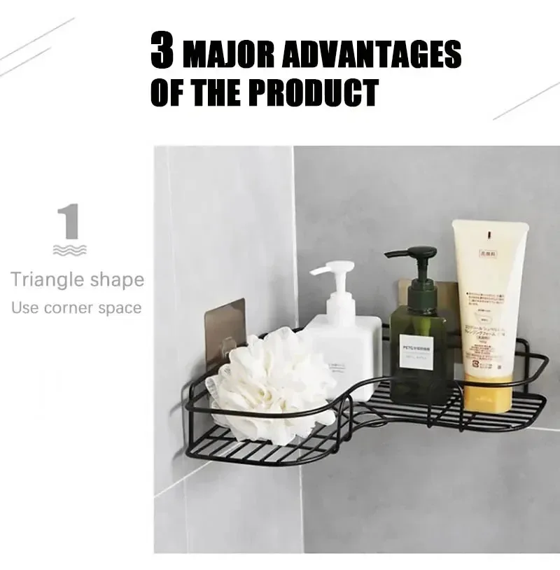 Easy Installation Bathroom Shelf