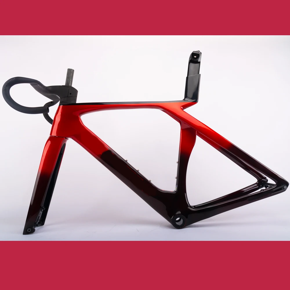 Gen7 Full Internal Carbon Road Bike Frame with Handlebar Disc Brake Size 50cm 52cm 54cm 56cm 58cm bicycle parts bicycle frame