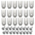 18pcs Silver