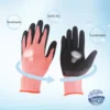 1/2 Pair Durable Waterproof Garden Work Gloves Non-Slip Safety Yard Work Gloves Garden Supplies Gardening Gloves for Women Men 4