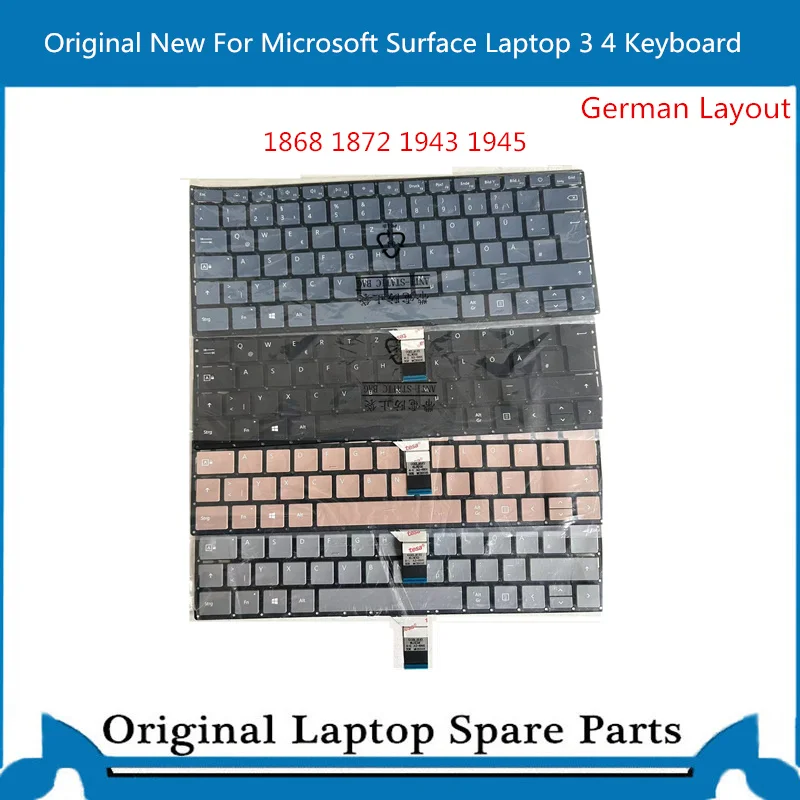 Qwertz-teclado para Notebook Surface Layout Alemão Laptop Teclado 1886 1943 1944 1872 15in 13.5in Novo