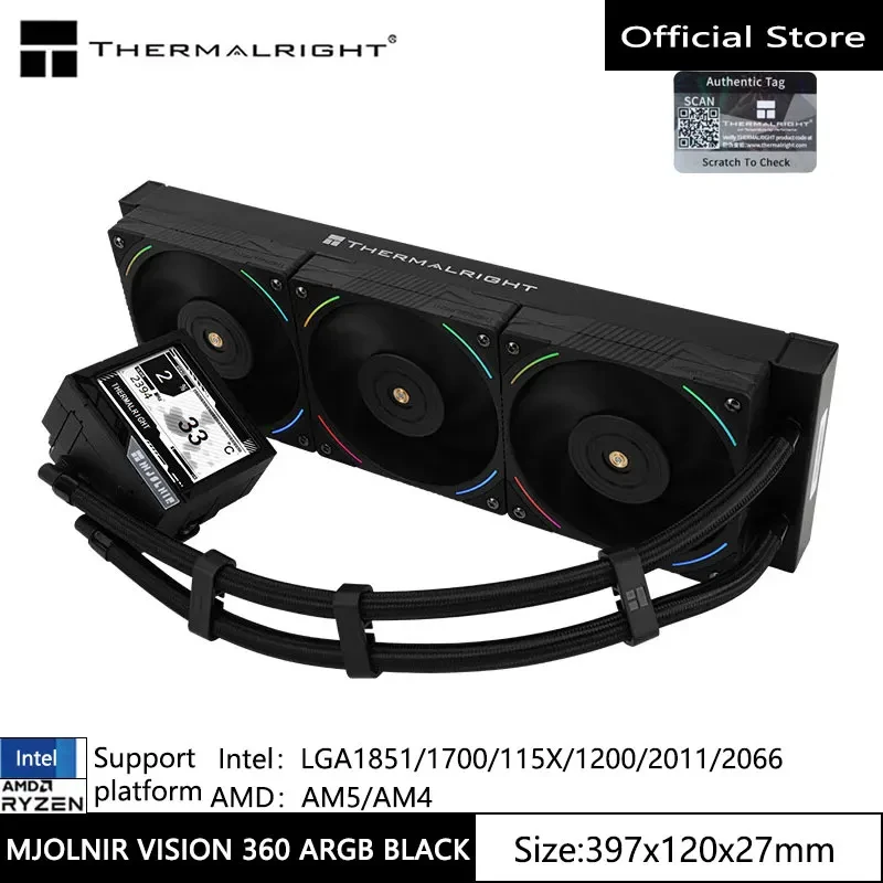 thermalright mjolnir vision X 360　簡易水冷 Amazon.co.jp: Thermalright Mjolnir Vision 360 ARGB ホワイト