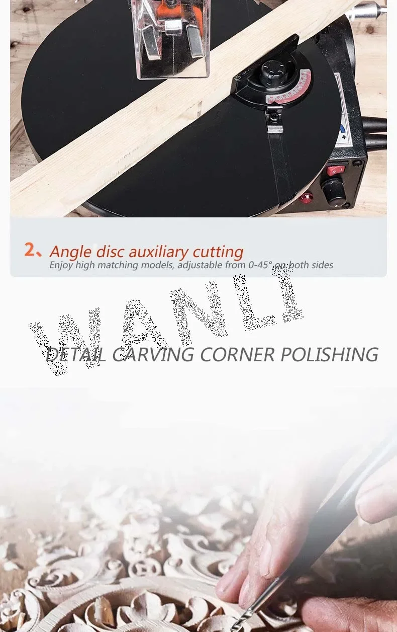 220v New New 16 Inch Electric Saw Table Saw Pull Jig 220V/120W Multi-Function Ad