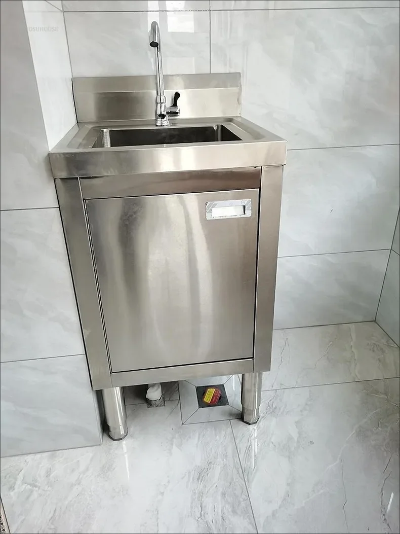 Description Picture 4 of itemModern Minimalist Kitchen Sinks for Outdoor Cabinet Storage with Operating Table Sinks Commercial Metal Sink for Dining Room