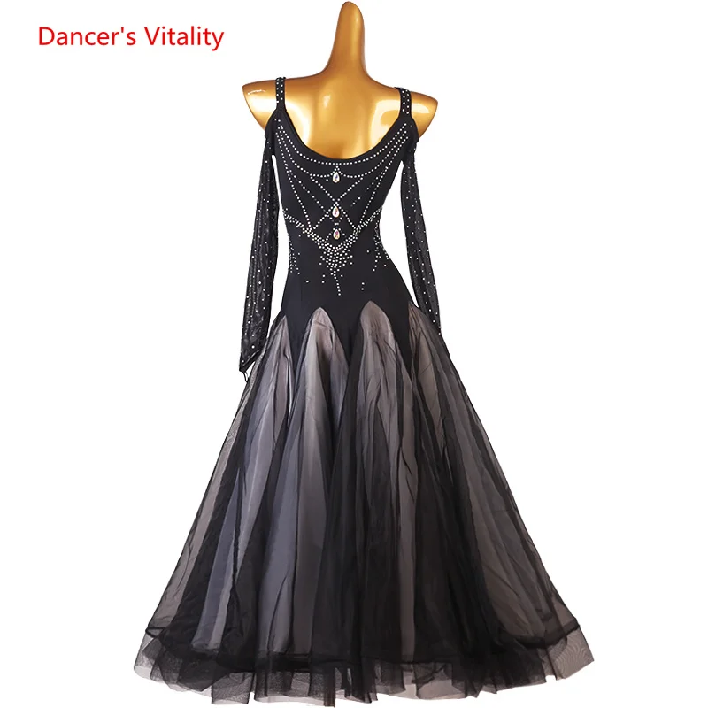 Modern Dance Skirt for Women National Standard Dance High-grade Dress Waltz Group Performance Competition Costumes Outfit