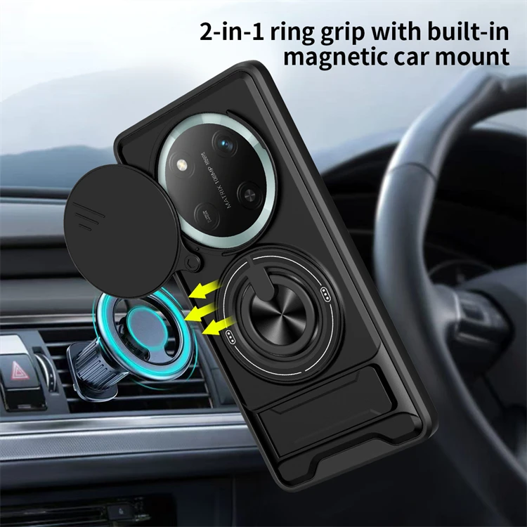 Enhanced 360° Rotating Magnetic Ring Phone Case Shell