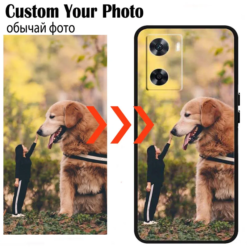 Cover Personalizzata Per Oppo A57/A57S/A77/A77S 4G/5G – Custodia In TPU Morbido Con Stampa UV Di Foto E Testo – Alta Risoluzione, Made In Italy