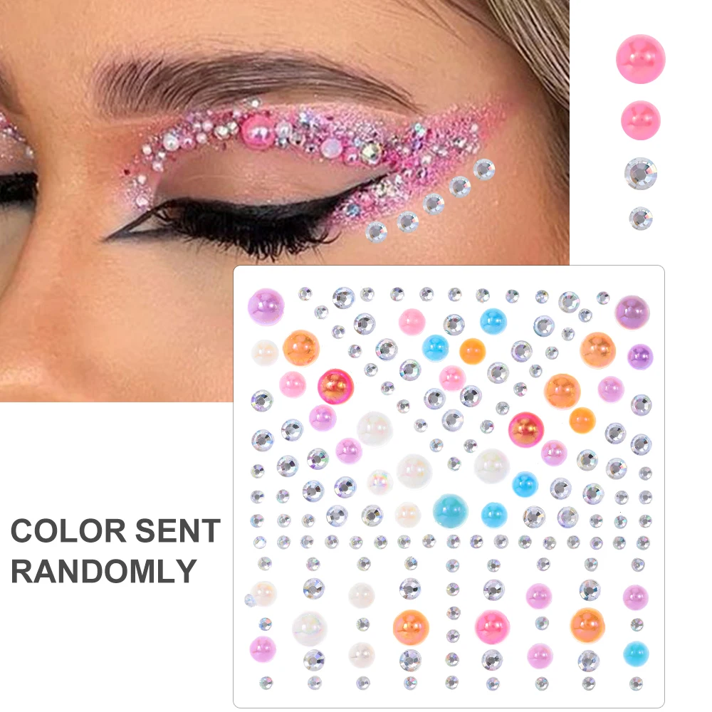 Sparkling Rhinestone Face Tattoo Stickers