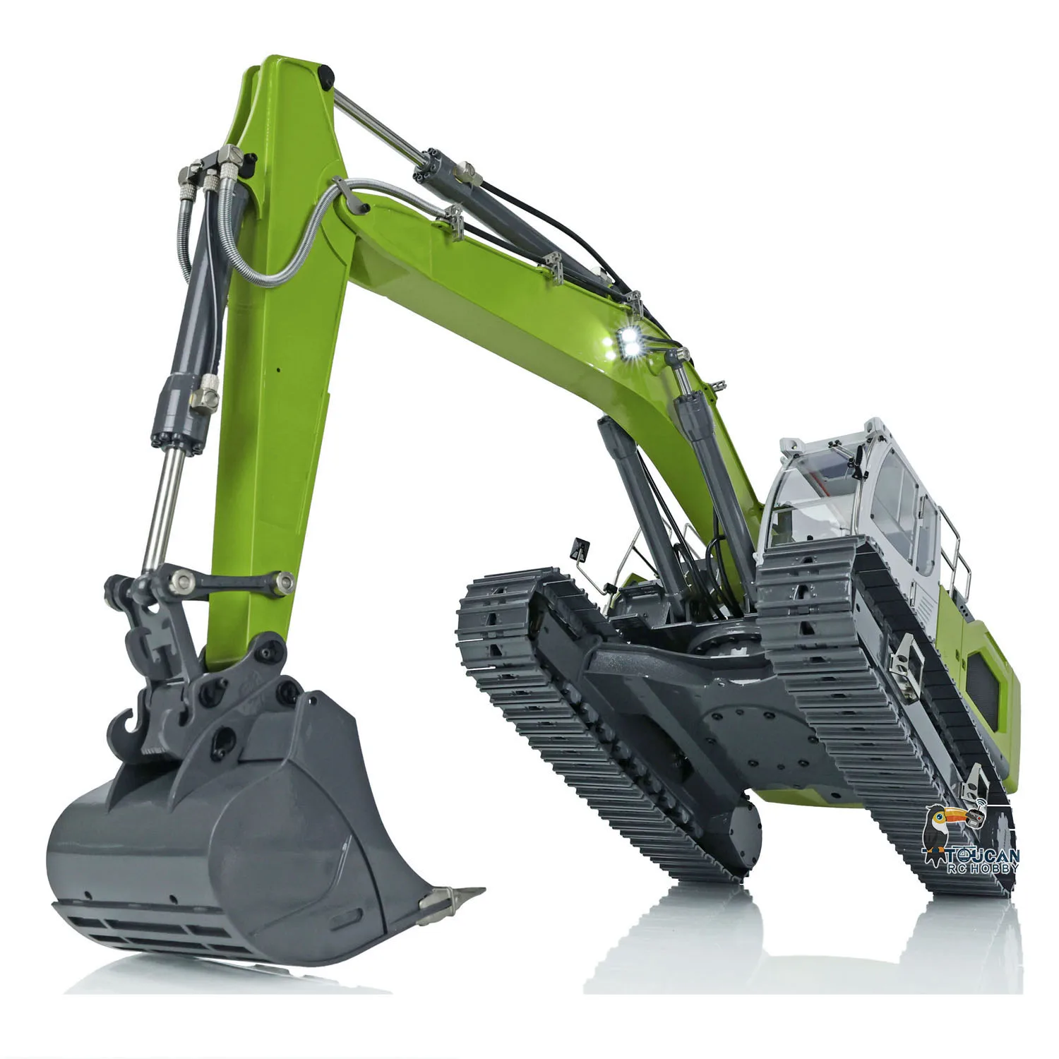 1/14 XDRC Assembled Painted RC Hydraulic Excavator 945 Radio Control Digger RTR RC Construction Truck ESC Toys Gift THZH1434 5