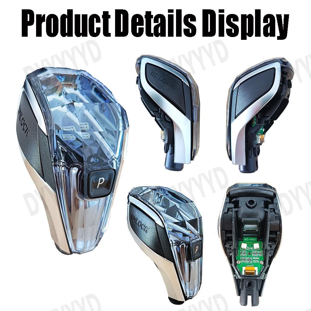 3-pieces set Crystal Gear Shift Knob Lever 3 4 8 Series X3 X4 X5 X6 X7 Z4 I4 G26