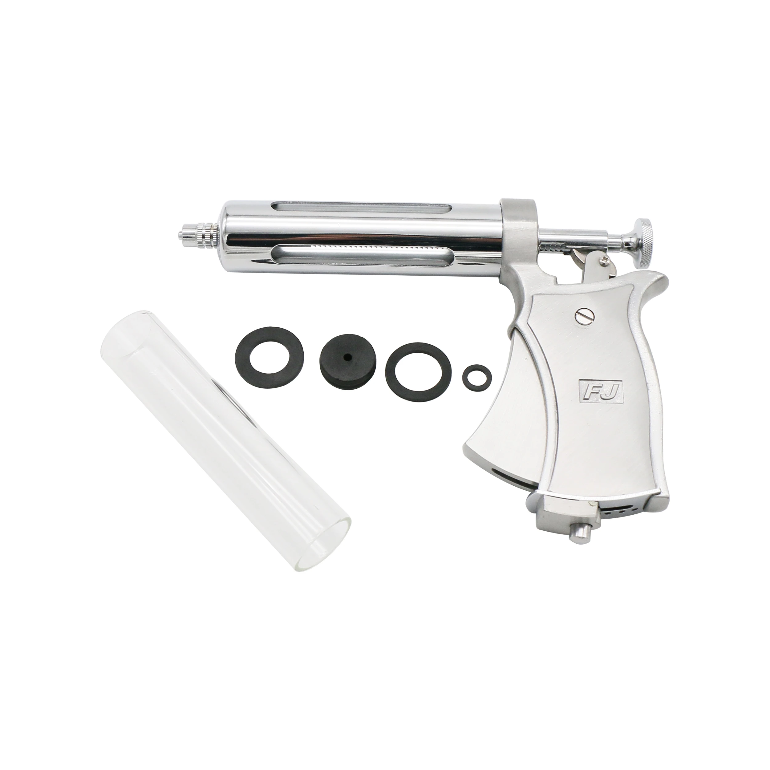 Adjustable Syringe Gun Automatic Metal 50ml Continuous Tainless Steel