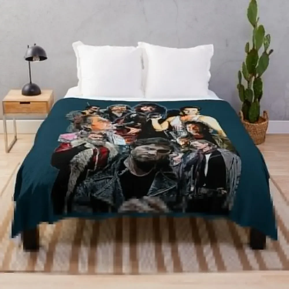 

Kurt russell26 Throw Blanket Dorm Room Essentials manga Plush Multi-Purpose Blankets