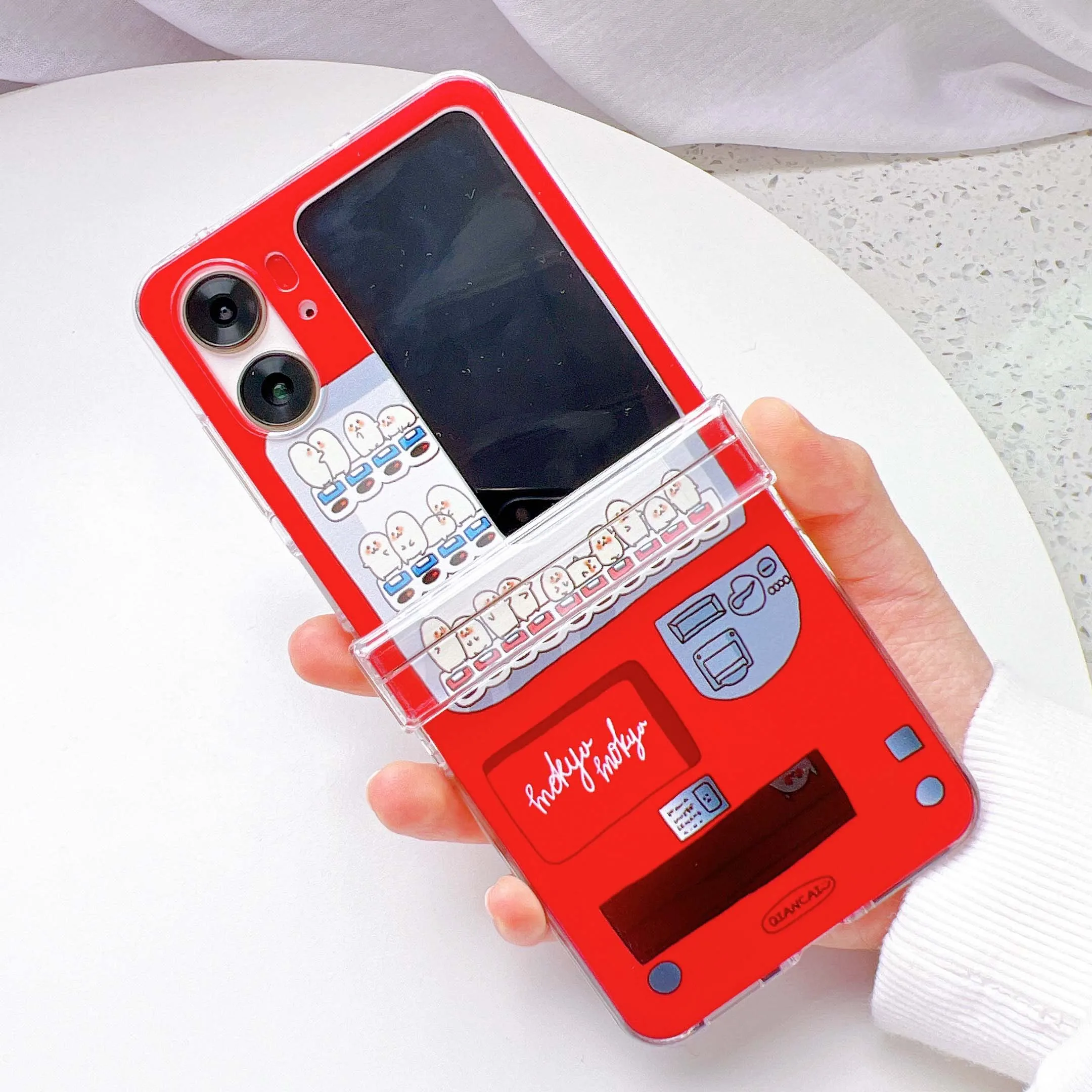 Cartoon Game Egg Funny Happy Antiurto Pc Hard 3 In 1 Shell Per Oppo Find N2 Flip 5G N2Flip N 2 Cover Posteriore Custodia Per Telefono