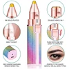 2 in 1 Rechargeable Electric Eyebrow Trimmer Lady Shaver Women Epilator Facial Hair Remover Pen Size Female Hair Shaving Razor 2