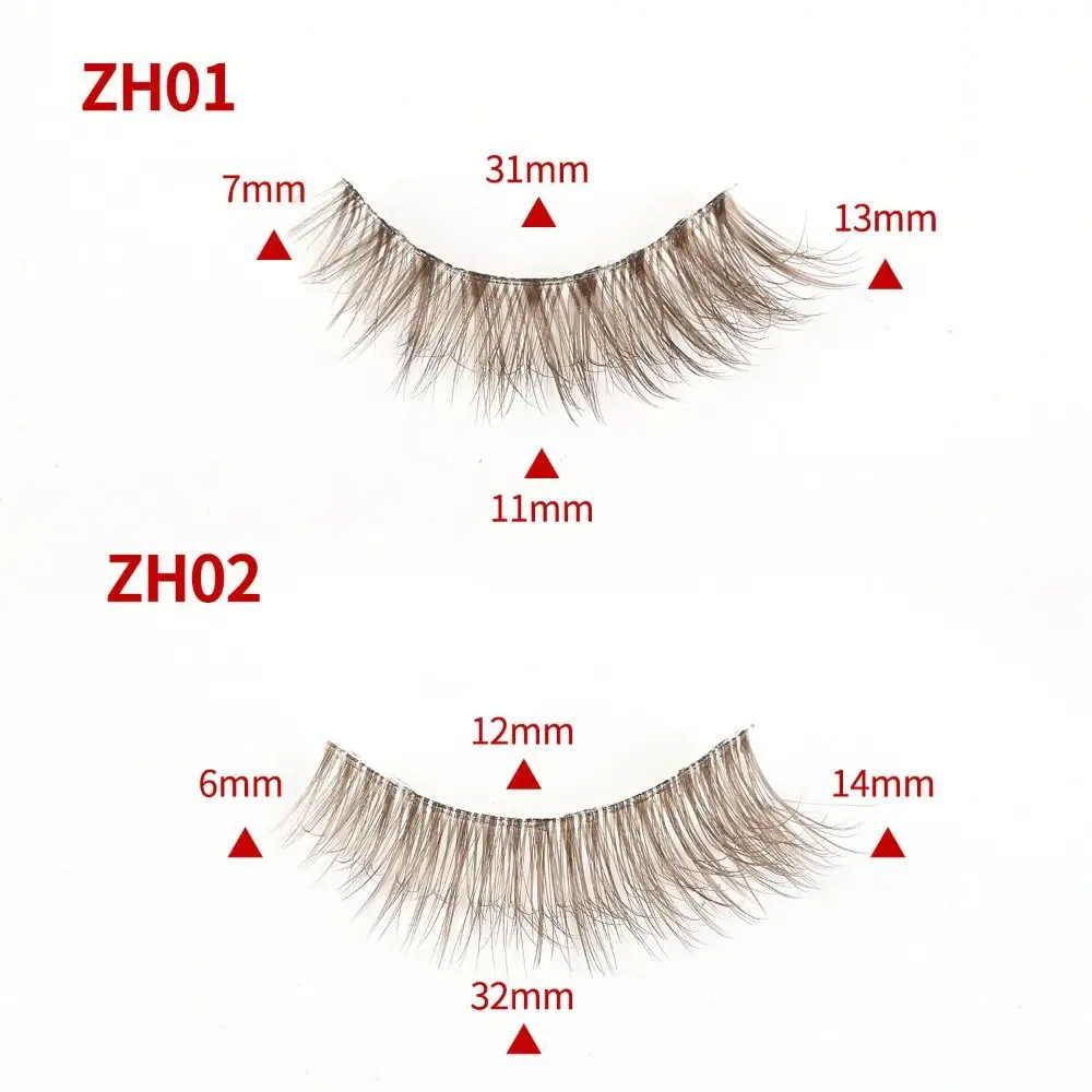Clear Band Faux Mink Brown Lashes Natural Look C Curl Short Brown Eyelashes Wispy Volume False Lashes Eyelash Extension eyelash extensions,fake eyelashes,eyelash extension,eyelash extension lashes,false eyelashes