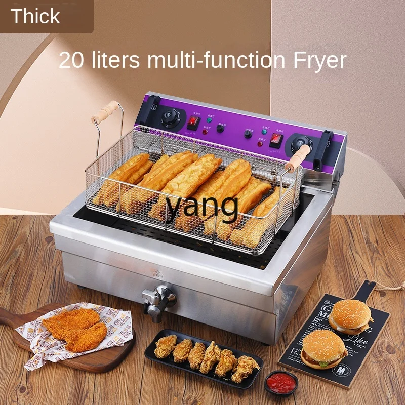 CX Commercial Large Capacity Deep Frying Pan Horizontal Bar Fried Dough Sticks Machine Automatic Fried Machine