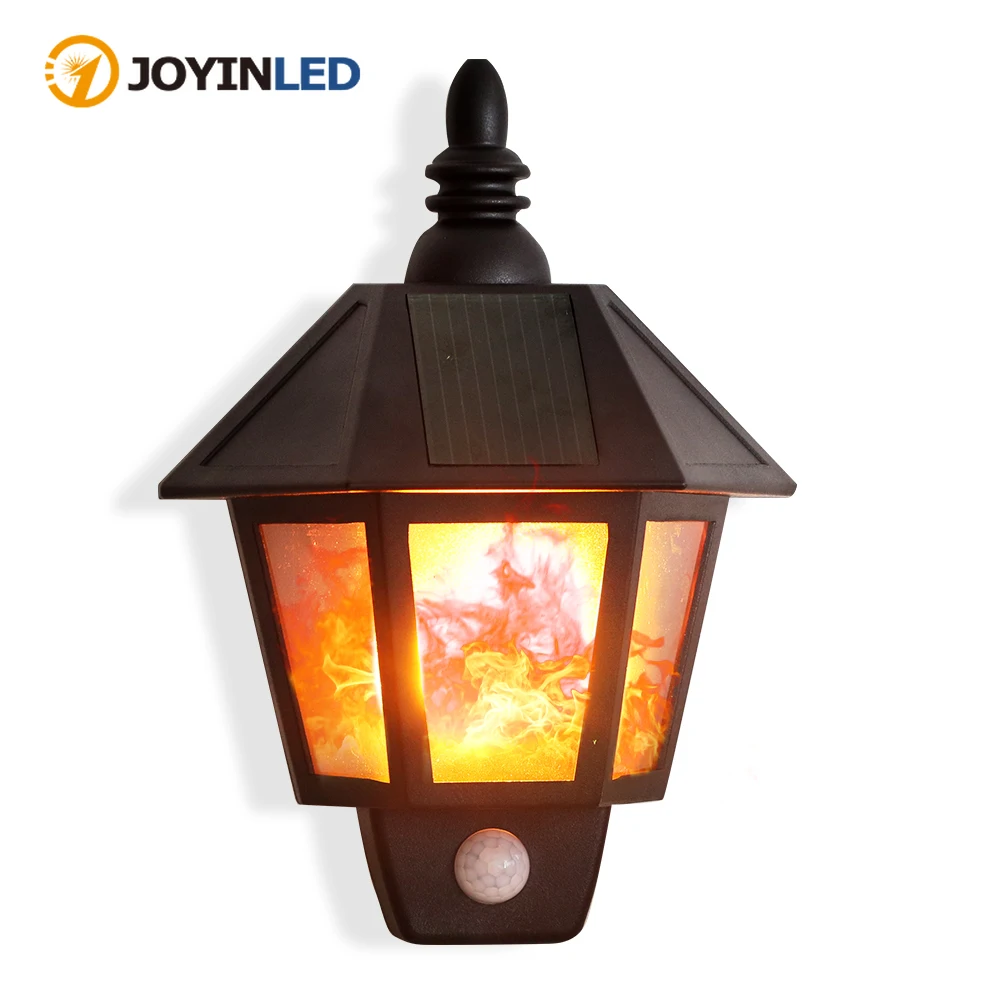 

LED Solar Simulation Flame Lights Wall Lamp Outdoor Waterproof Landscape Lighting for Garden Pathway Yard Gateway Decoration