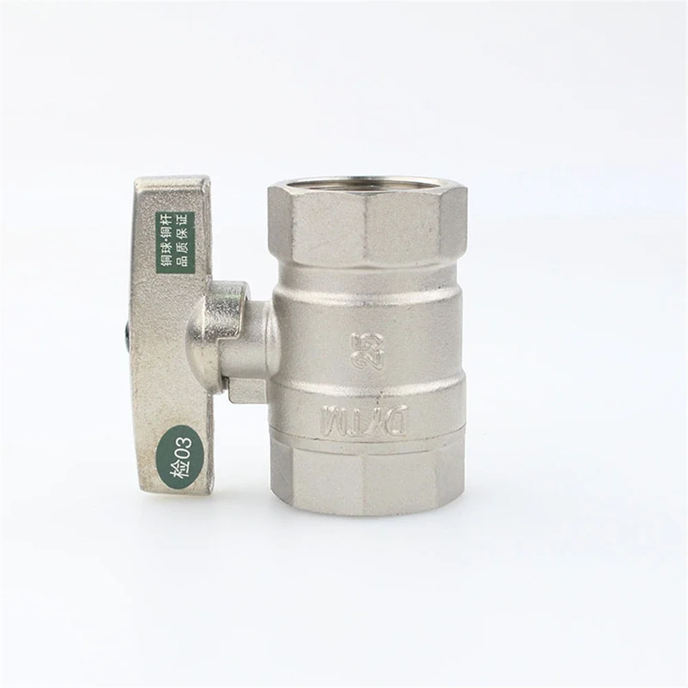 Thick Inner And Outer Wire Live Connection Copper Ball Valve Cold And Hot Water Heating Copper High Temperature Ball Valve