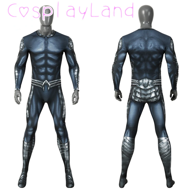 

Jumpsuit Movie Arthur Curry Bodysuit Halloween Party Superhero Muscle Cosplay Costumes Role Playing Dress Up Outfit for Adult