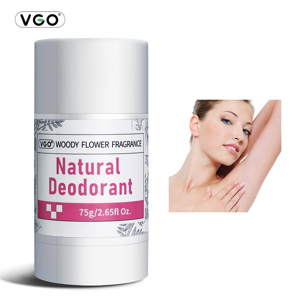 VGO Natural Deodorant Stick 75g Long-Lasting Woody Floral Scent Alcohol-Free Gentle Skin-Friendly Portable Freshness