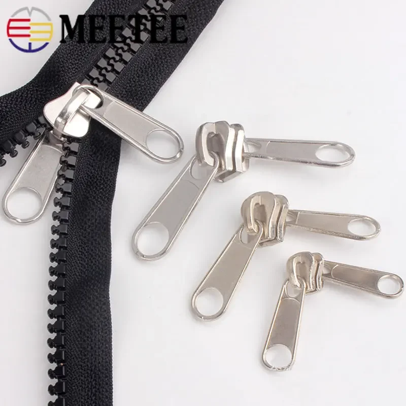 No10 Heavy Duty 2-Way Double Zip slides for Nylon Coil Zipper, pulls,  fastenings