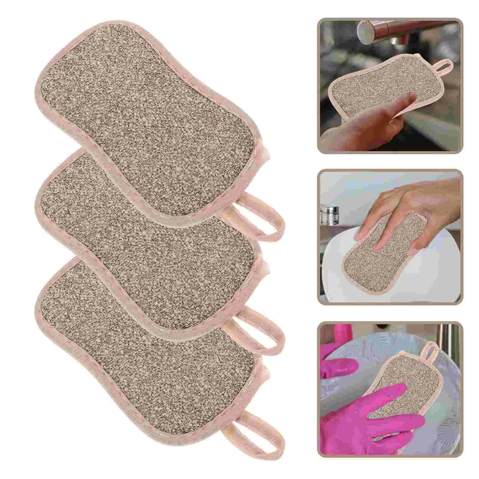 

6 Pcs Cleaning Sponge Kitchen Scrubber Double Sided for Dishes Pads Washing Scrubbers Supplies
