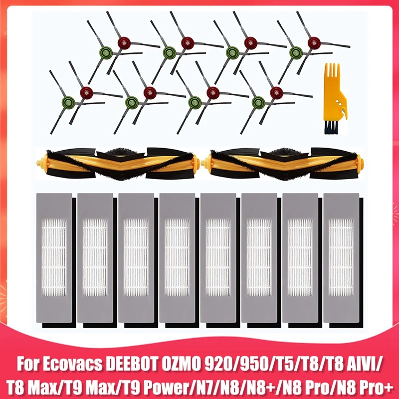 Promotion!Replacement Parts For Ecovacs Deebot OZMO 920 950 T5 T8 T9 Series Robot Vacuum Cleaner Accessories Kit |