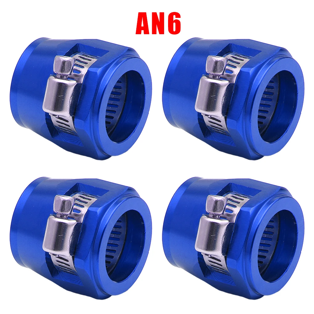 4pcs Precision Engineered Hose End Finisher AN4 AN6 AN8 AN10 AN12 AN14 AN16  Fuel Hose Clamp Finishers