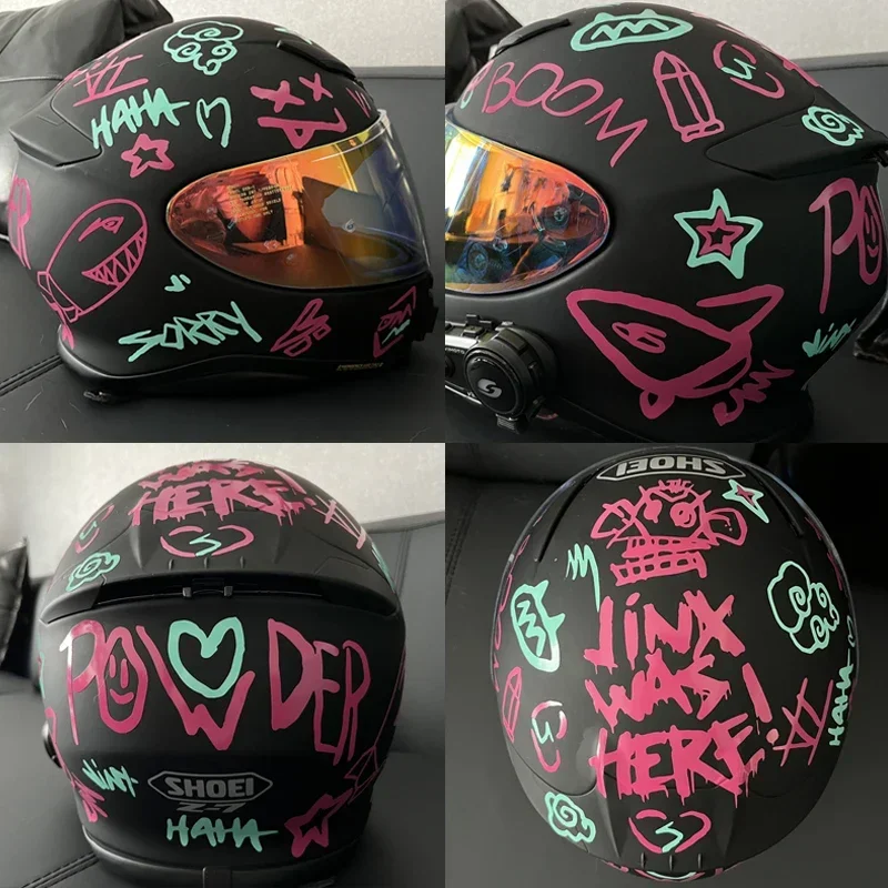 

Jinx Car Stickers Small Explosion Explosion Zaan Graffiti Night Hero Decoration Stickers Jinx Paint Glass The Whole Body