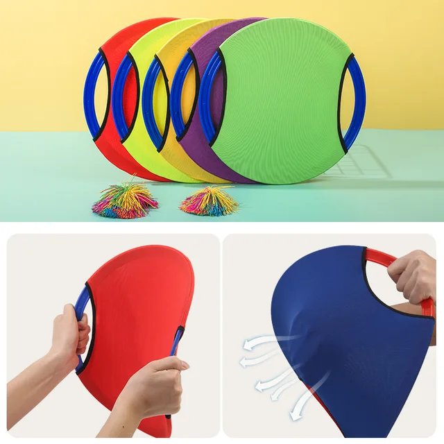 Kid Sports Game Kindergarten Sensory Integration Training Round Elastic Cloth Parent Child Activities Outdoor Garden Field Game 6