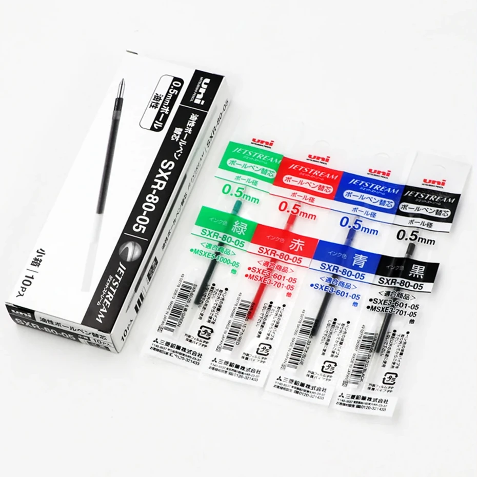 Ballpoint Pen Refill UNI JETSTREAM Series Ballpoint Refills 0.38/0.5/0.7mm In Oil Refills Suitable for A Variety of Multifunctional Pens Stationery