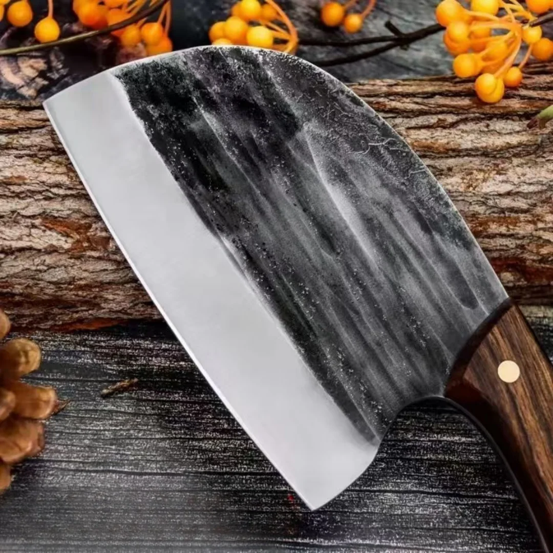 PLYS Chef Knife, Hand Forged Kitchen Knife, Stainless Steel Sharp Meat Cutting Knife, Household cleaver, Meat Cleaver 6
