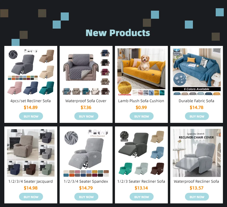 Description Picture 2 of itemWaterproof Sofa Protector Velvet Four Seasons Solid Color Slipcover Multipurpose Blanket Modern Anti-slip Home Living Room Decor