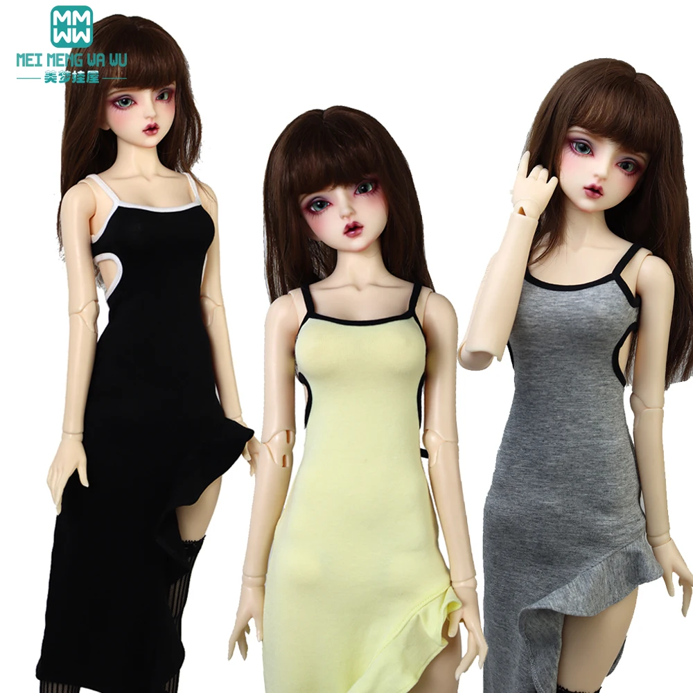 Fits BJD Doll Clothes 60cm 1/3 1/4 MSD DD SD Stylish fishtail slip dress Girl's Gift