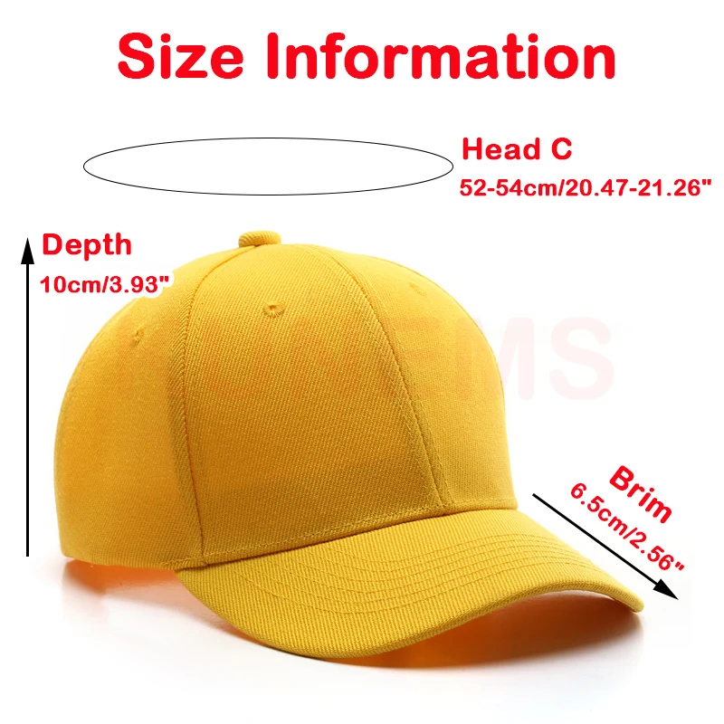 Hat Embroidery Kids Baseball Cap For Girl and Boy Print Text Design Cap Design Print Children's Hat