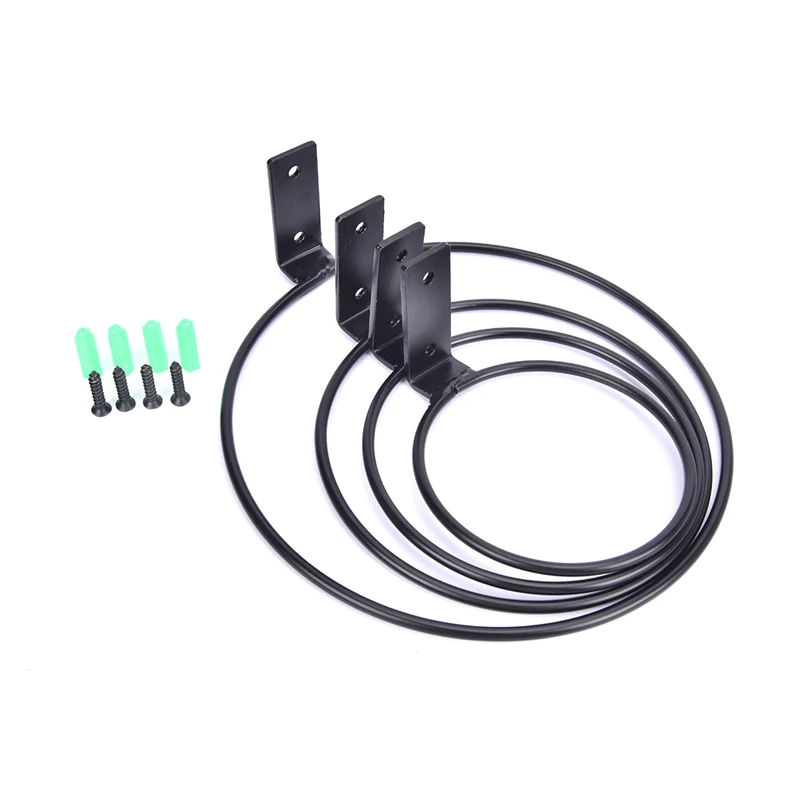 Wallmounted Plant Holder Ring Flower Pot Stand Plant Metal Hook for Indoor & Outdoor Decorative