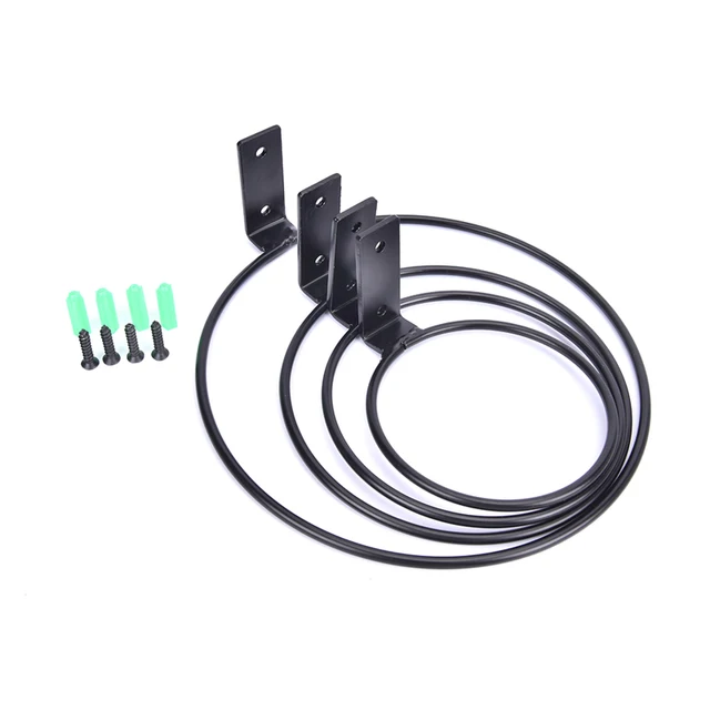 Falra Szerelt Növény Tartó Gyűrű Virág Edény Állvány Fémhorog Beltéri És Kültéri Dekoratívhoz