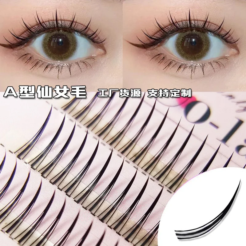 Professional Eyelashes Extensions A Shape Spikes Lashes Grafted Natural Simulation Makeup Individual Wispy Eye Lashes