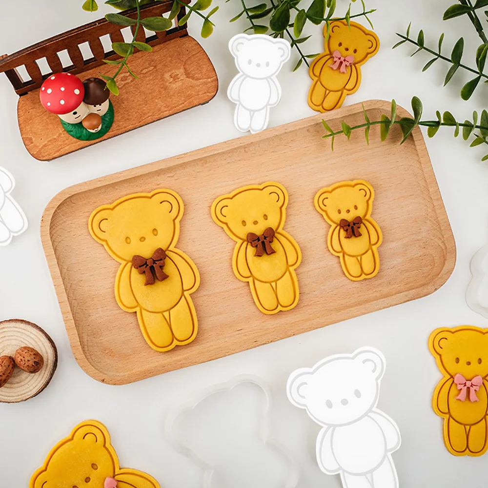 Cookie Cutter Baking Mold Cookie Mould Cookie Printing Mold Baking Decorating Tools Cute Animal Cookie Mold 3D Cookie Molds Cutter Cake Decorating DIY Baking Tool