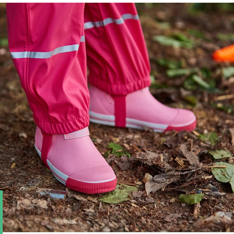 2-8Y Regenhose Kleinkind Kinder Regen Overall Blau Rosa Baby Junge Mädchen Wasserdichte Overall Hose Outdoor Sport Kinder Regenmantel – Detail 19