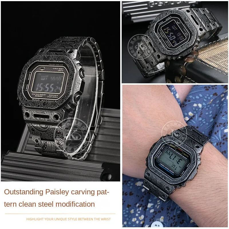  θ ݼ ð Ʈ,   ð  ̽, Casio DW5000 DW-5600 GMW-B5600 GW-5000 Ʈ  316L