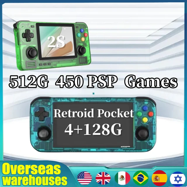 Retroid Pocket 2S Official Store Handhelds 3.5 Inch Video Game 4G+128GB  Portable Console Android 11 HDMI HD Wifi PS2 PSP Gift - AliExpress