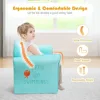 Children's Sofa Armrest Chair with Pattern, Toddler Furniture w/Sturdy Wood Construction, Preschool 4
