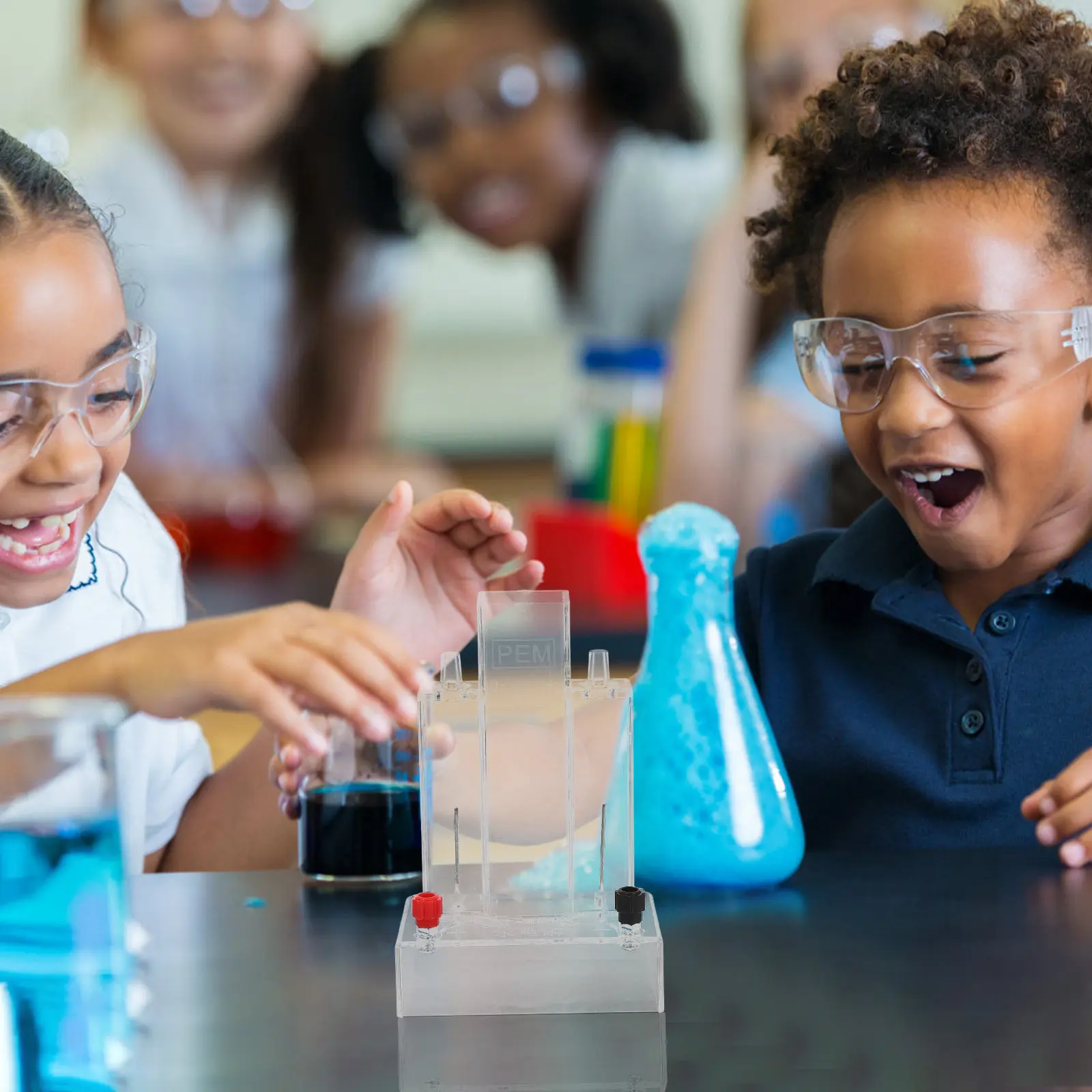 물 전기분해 시연 장치, 학교 실험실 화학 실험 교육용 장비, 수소 산소, 소형 사이즈