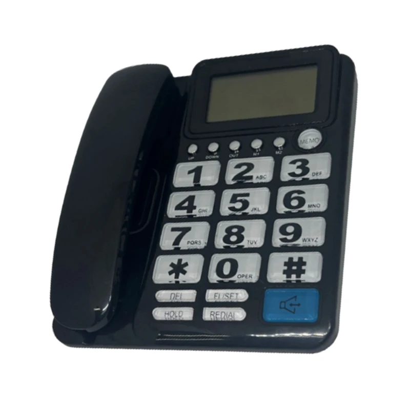 Landline Phone Desktop House Phone Seniors Caller Integrated Telephone for Home Dropship images - 6