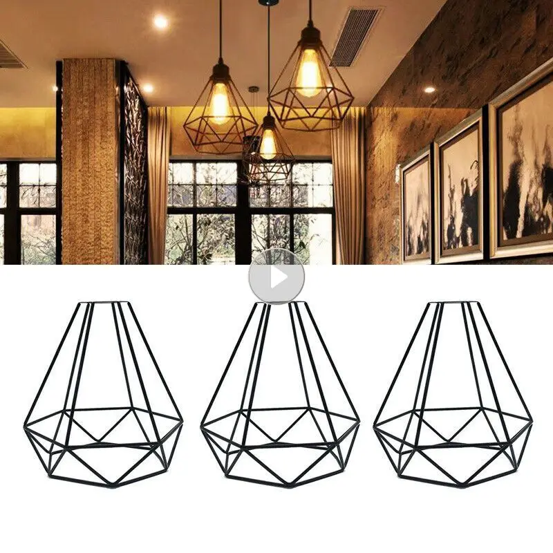 

Functional Retro Stylish Design Industrial Lighting Stylish Home Decor Industrial Style Lighting Elegant Wire Cage Vintage Feel
