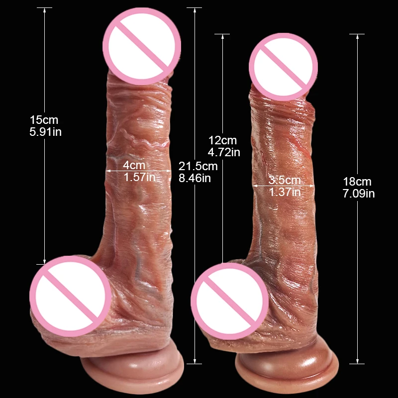 Realistic Sliding Dildo Skin Venis G-spot Stimulate Orgasm Masturbators Soft Penis Big Dick Suction Cup Anal Sex Toys Women sex toys