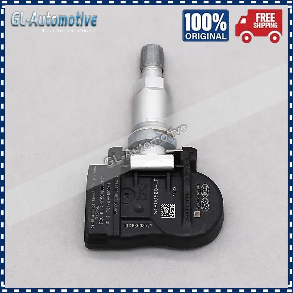 (4) TPMS 52933-3N000 Ÿ̾ з  Ʈ,  Ƽ  ҿ ڷν 3 ũν  ǼƮ 52933 3N000 315MHz