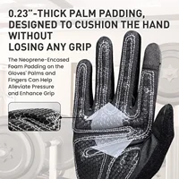 Full-Finger Workout Gloves for Men, Excellent Grip Padded Lightweight Gym Gloves Durable Training Gloves for Exercise Fitness 2