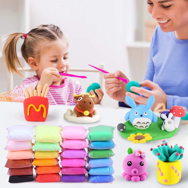 36 Colors Polymer Light Clay Children Fluffy Soft Plasticine Toy Modelling Clay Playdough Slimes Toys DIY Creative Clay Kid Gift 5